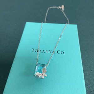 Tiffany & Co Return To Tiffany Necklace,Tiffany & Co. Silver Diamonds Necklace